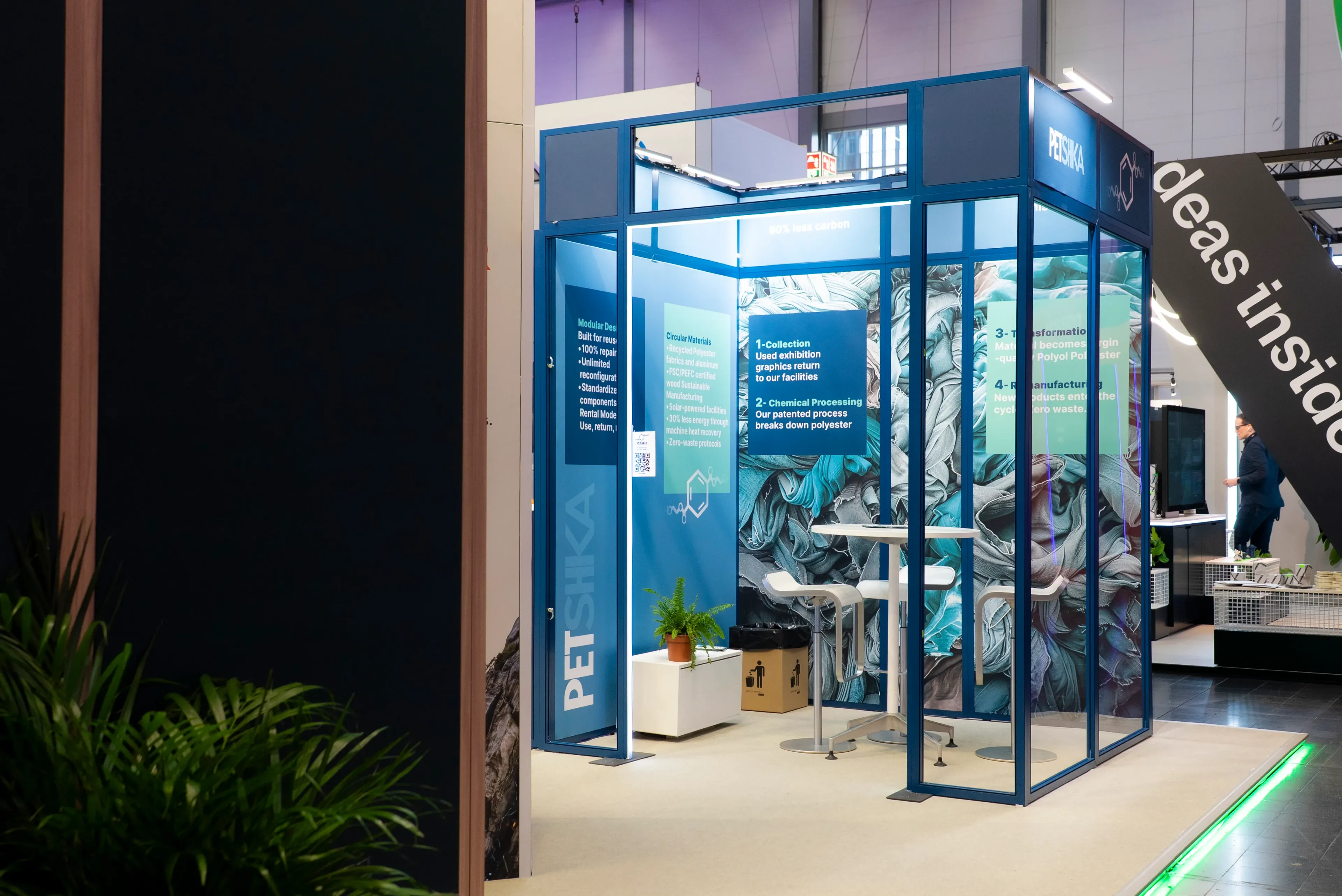 Moduline modular stand — detail view