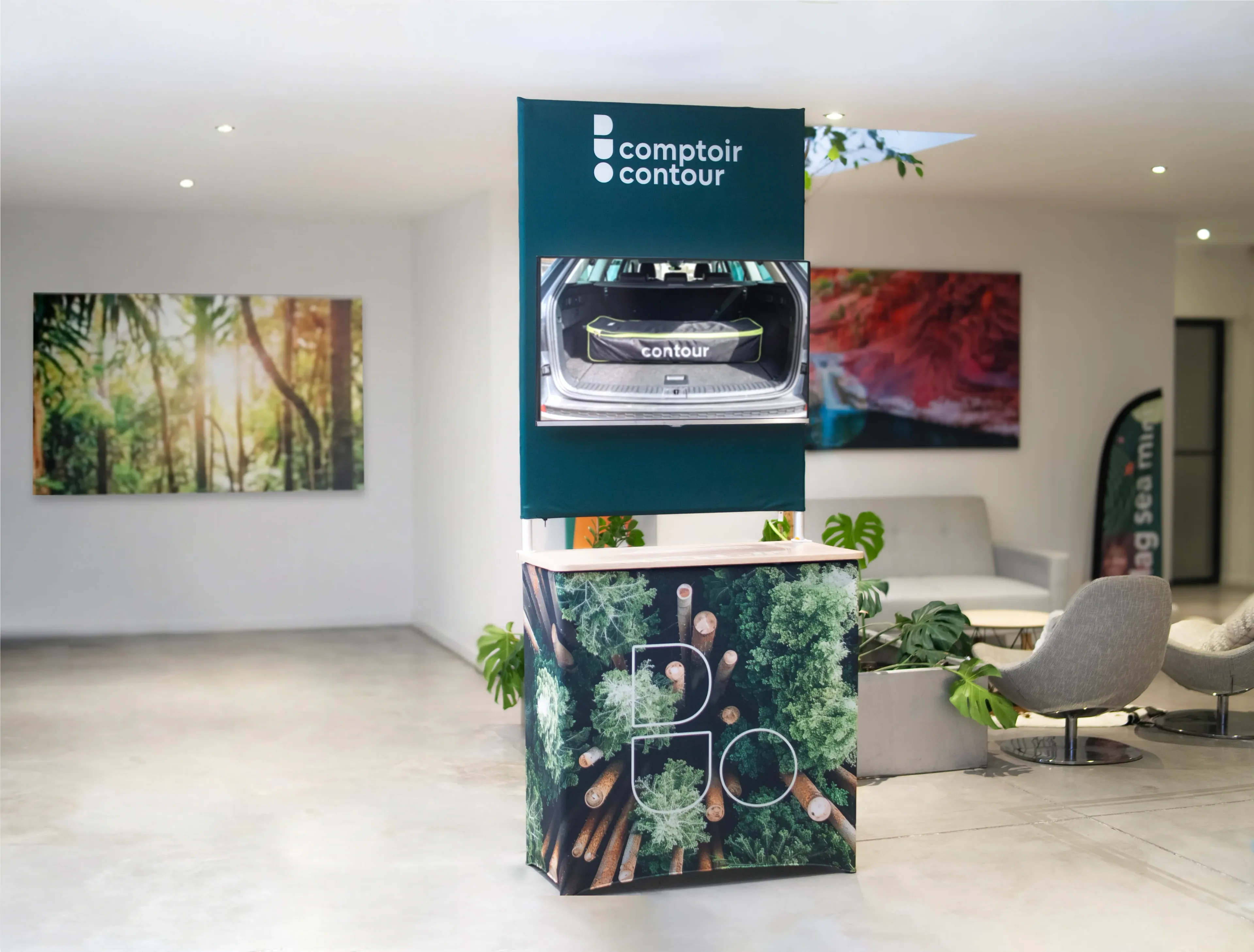 Counter -- portable exhibition stand by Contour