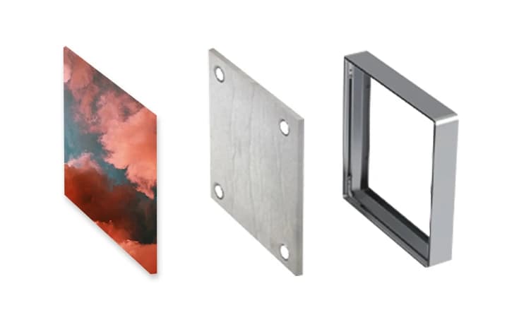 Fabacoustic — acoustic panel with swappable graphics